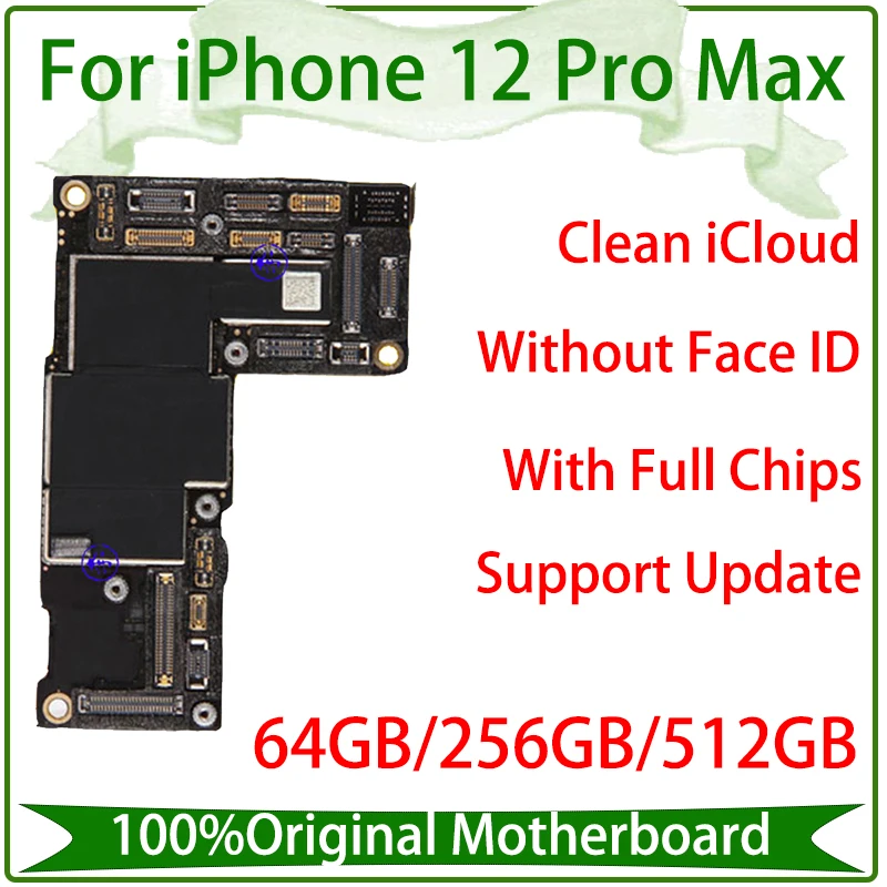 Оригинальная материнская плата для iPhone 12 Pro Max с идентификацией по лицу iPhone12