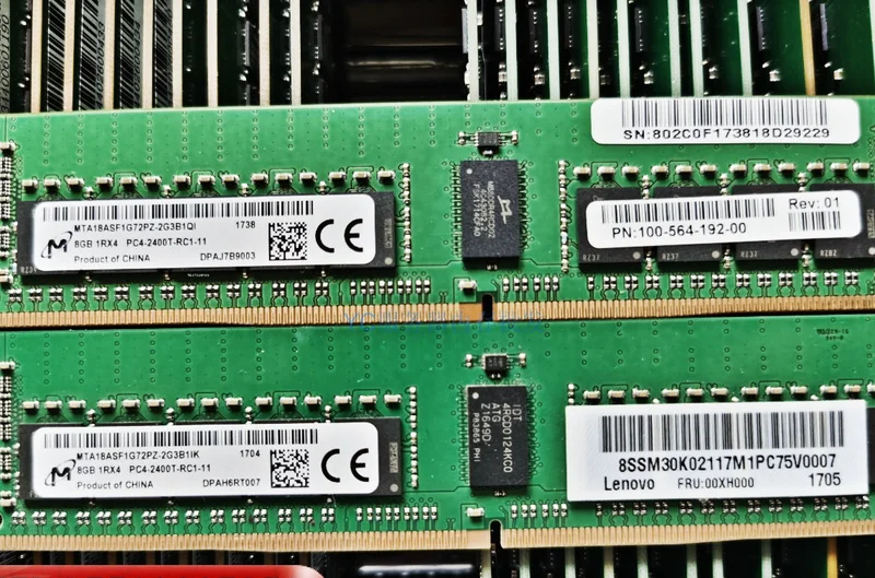 

RAM applies to CRUCIAL 8G 1RX4 PC4-2400T DDR4 2400 ECC REG RDIMM server memory