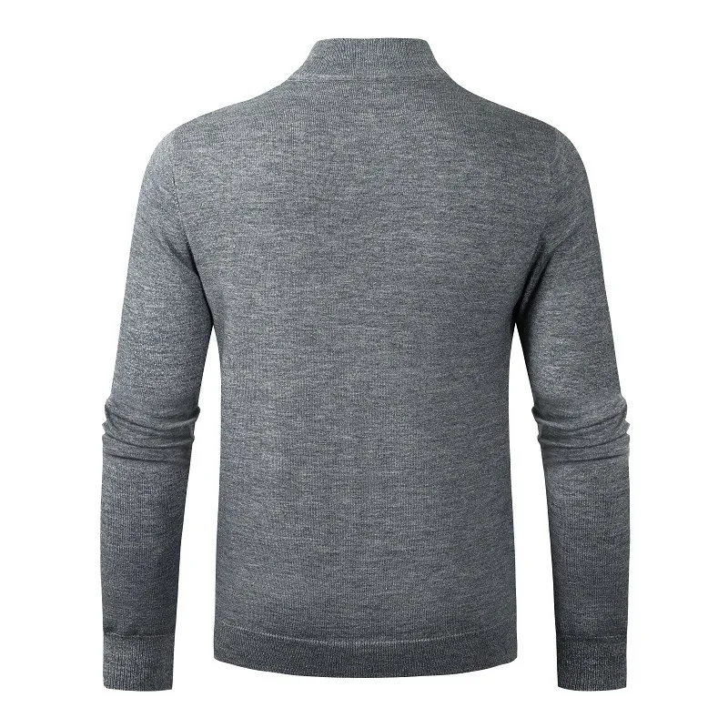 WEILUO Men's Quarter Zip Sweater Slim Fit Casual Knitted Turtleneck Pullover Mock Neck Polo Sweater