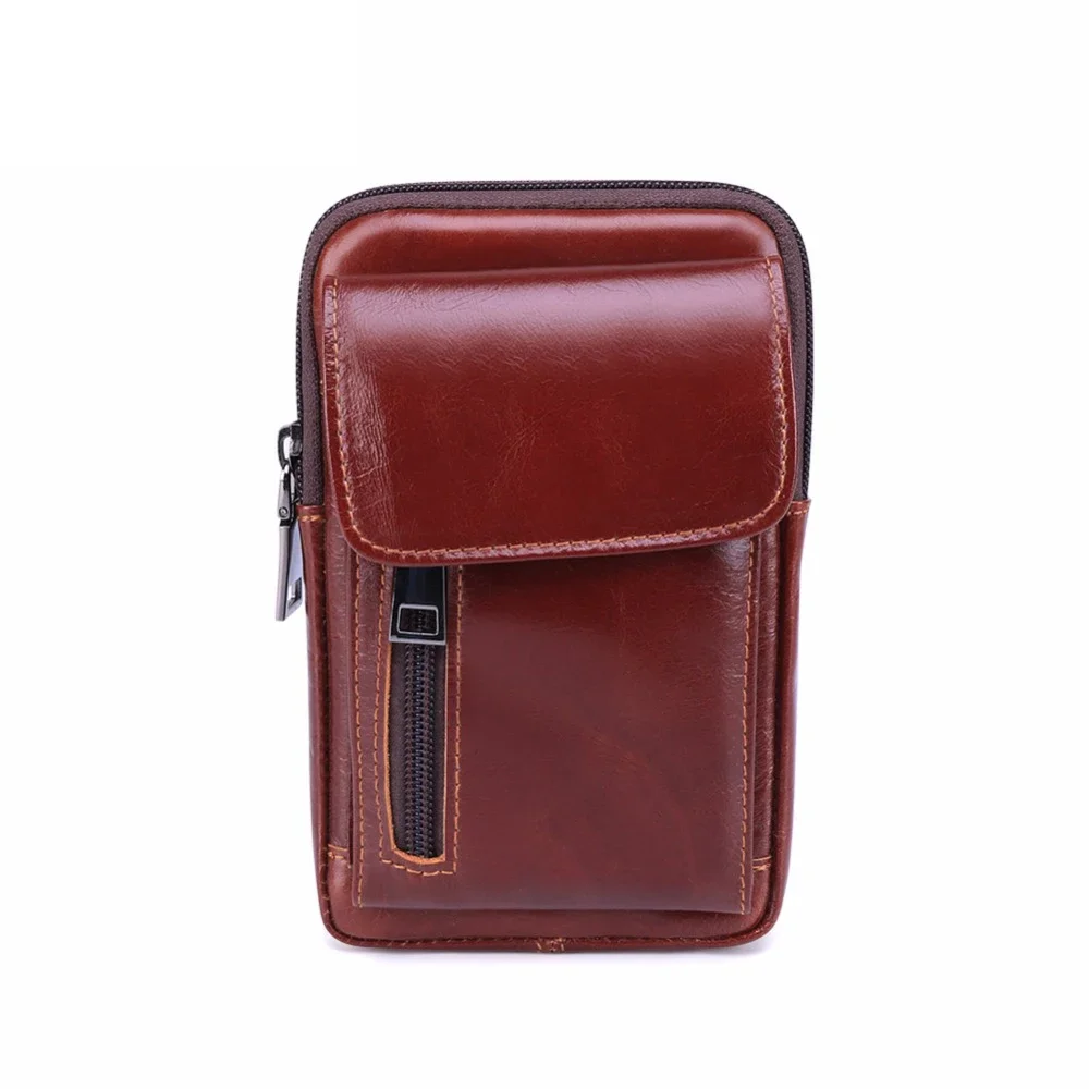 Мужские поясные сумки из натуральной кожи поясная сумка для телефона кошелек