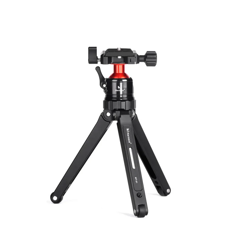 

Marsace MT-01 Portable Foldable Ultra Aluminum alloy Tripod Compact Desktop Macro Mini Tripod Kit with Ball Head for Canon Nikon