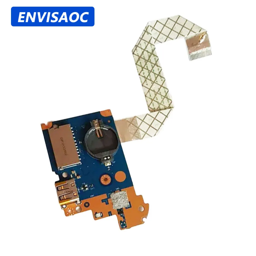 Фото Для ноутбука Dell Inspiron 5493 5593 Vostro 3400 3401 3500 3501, USB COMS, порт для чтения карт, разъем, кнопка питания, кабель платы №1