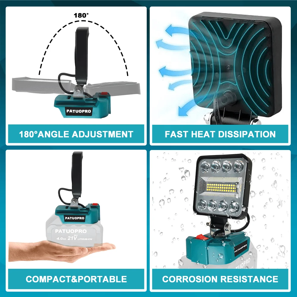 Беспроводная электронная фотовспышка PATUOPRO рабочая функция регулировка на 180 °