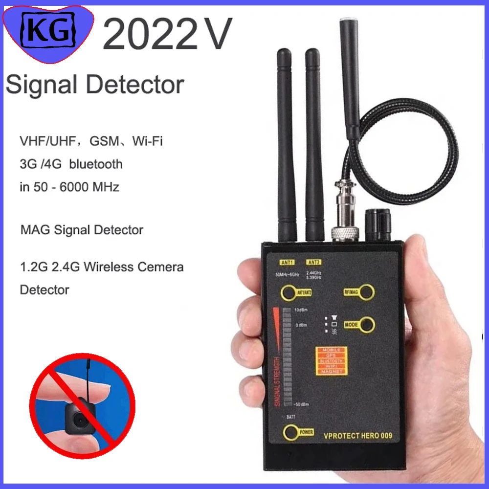 009 Детектор камеры VHF/UHF Anti-Spy GSM Scan Finder Магнитный сигнал шпионские гаджеты Скрытая