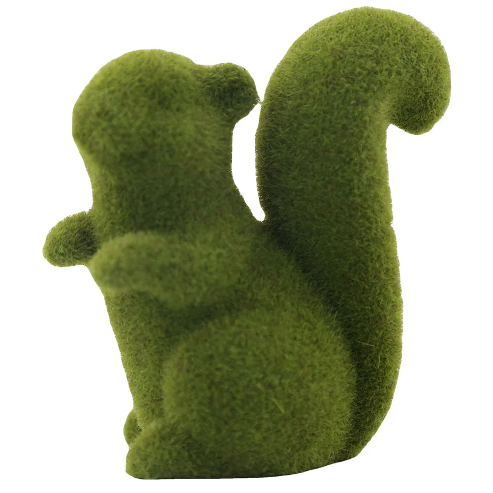 

Squirrel Animal Statue Figurine Figures Miniature Tzu Shih Rabbit Figurines Cute Garden Sculpture Ornament Model Green Mini