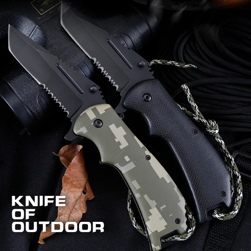 

Damascus Folding Knife Survival Military Tactical Knifes Camping Self-defense Knife Hunting Pocket Knives Outdoor Tool