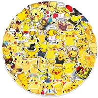 103050pcs cartoon pokemon kawaii pikachu stickers for kids graffiti motorcycle water bottle laptop waterproof cute sticker toy