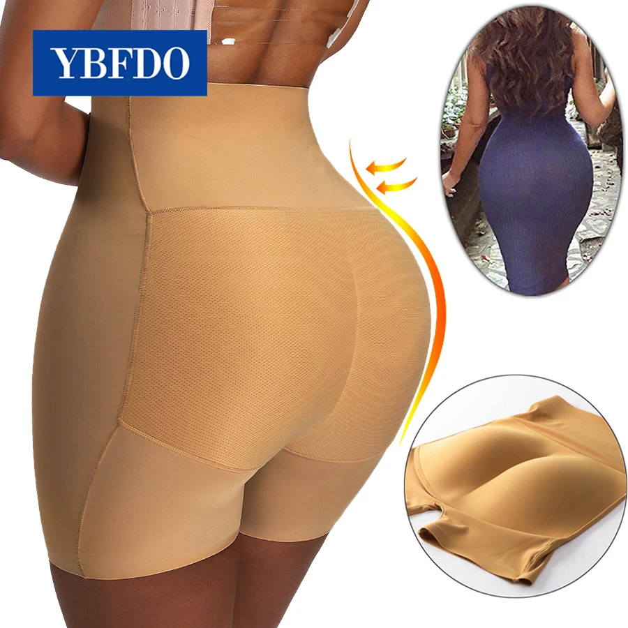 YBFDO Body Shapers Seamless Booty Push Up Padded Panties Women Shapewear Hip Butt Lifter Hip Enhancer Waist Trainer Fake Ass