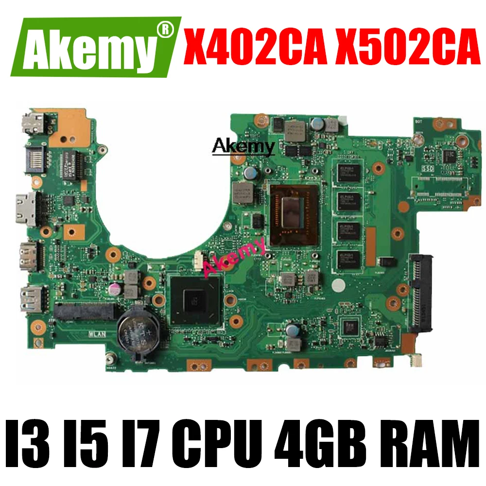

X402CA X502CA Motherboard With I3 I5 I7 CPU 4GB RAM for ASUS X502C X402C F402C Laptop Motherboard X402CA X502CA Mainboard
