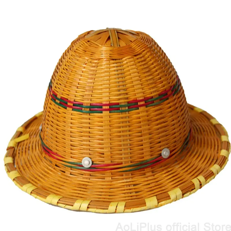 

Ручная вязка бамбуковая конструкция твердая шляпа дышащий защитный шлем Прямая поставка