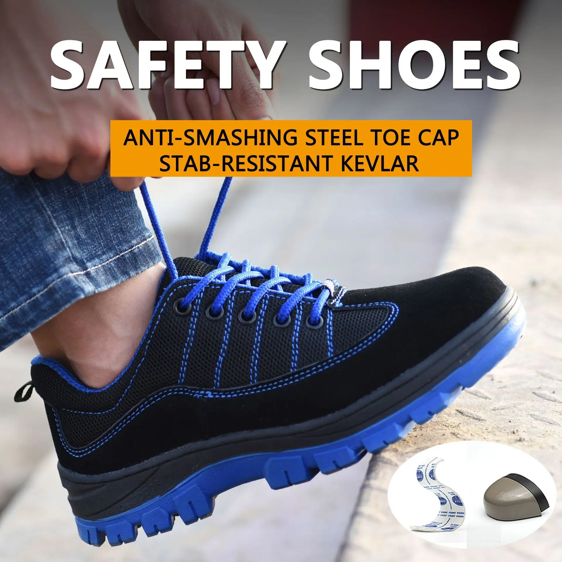 

Men Work Safety Shoes Anti-puncture Working Sneakers Male Indestructible Work Shoes Men Boots Lightweight Men Shoes Safety Boots