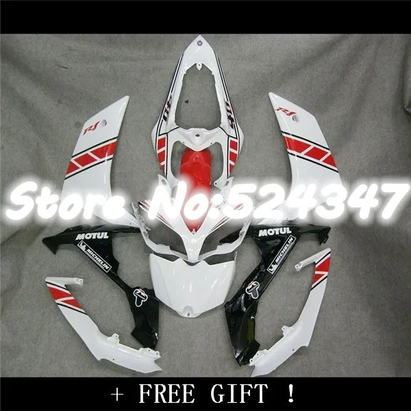 

Fei-red white black for YZF R1 07 08 YZF-R1 07-08 YZF1000 R1 07 08 YZF R1 2007 2008 fairing