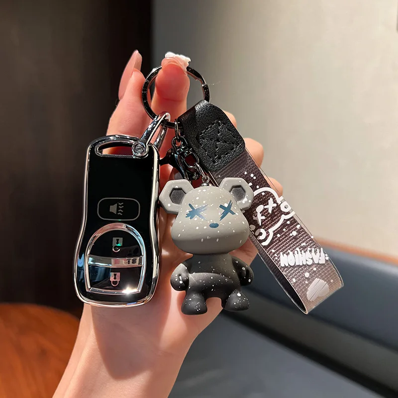 

TPU Car Key Cover Case For Nissan Tiida Sentra X-trail T30 Altima Frontier Armada Maxima For Infiniti QX56 JA60 FX35 Keychain