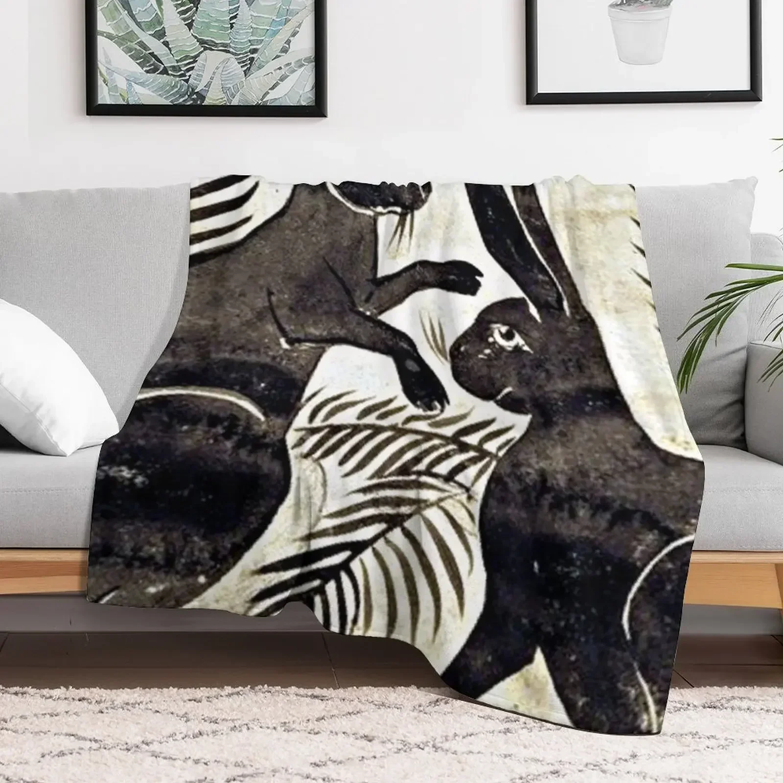 Одеяло William De Morgan Hares зимние кровати тяжелые декоративные диваны меховые одеяла