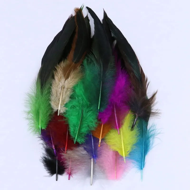 

20Pcs DIY Pheasant Chicken Feathers Rooster Feathers Jewelry Dreamcather Handicraft Accessories Home Plumes Decoration 15-20cm