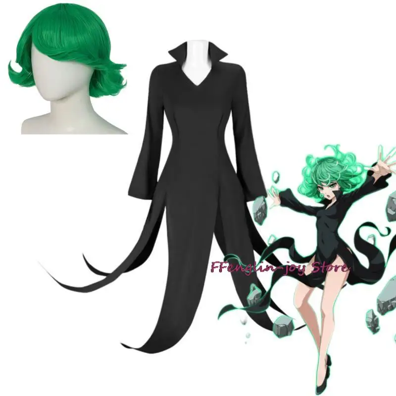 

Костюм для косплея из аниме ONE PUNCH-MAN Tatsumaki на Хэллоуин и Рождество для детей