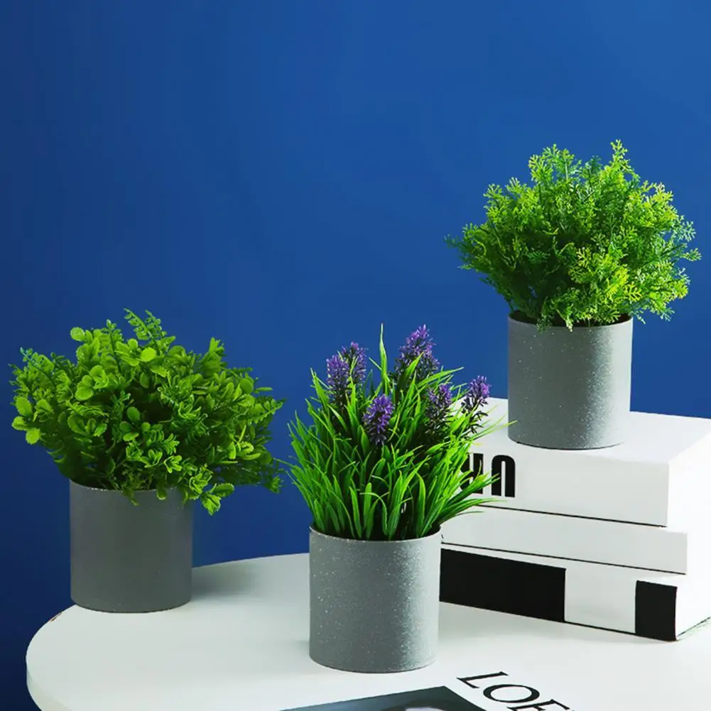 

Useful Easy to Manage Landscape Plastic Garden Fake Potted Plant Decor Artificial Potted Plant Artificial Plant Pot