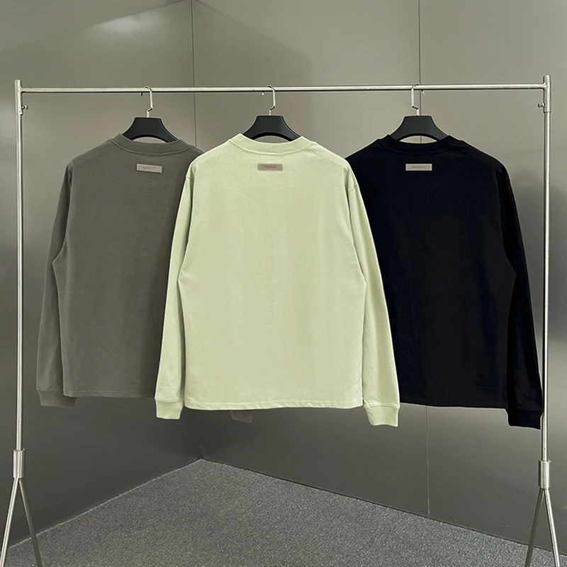 Fw22 Базовая футболка с длинным рукавом 1:1 Модные топы логотипом футболки унисекс