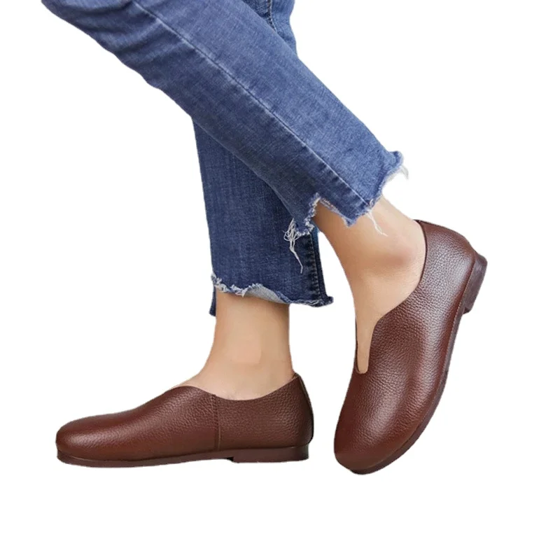 

2022 new spring and autumn girls' casual leather shoes zhouli1001