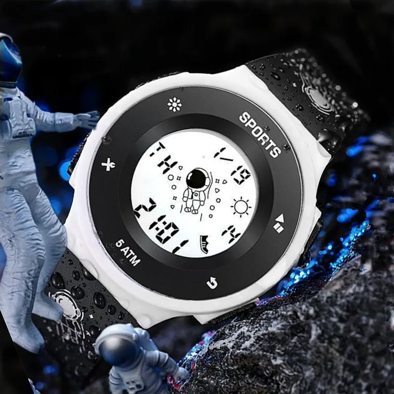 

Спортивные часы для женщин, светодиодные цифровые модные креативные электронные наручные часы 2022, силиконовые повседневные часы с браслет...