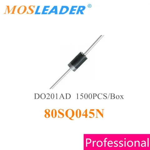 Mosleader 80SQ045N DO201AD 1500 шт. 80SQ045NR 45 в 8A Сделано в Китае высокое качество диод Schottky 80SQ045NRLG