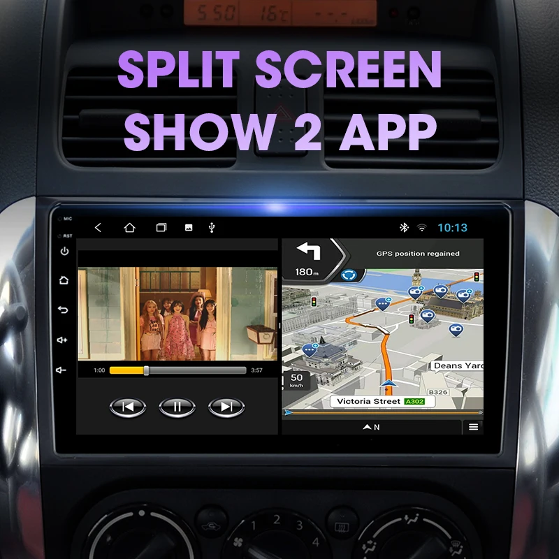 JMCQ Android 10 для Suzuki SX4 2006-2014 2DIN 4G сеть + WiFi DSP автомобильное радио стерео