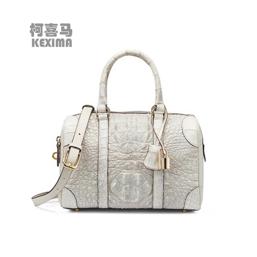 

KEXIMA gete new crocodile leather Female bag new arrival Single shoulder Bag male Boston bag female pillow women handbag