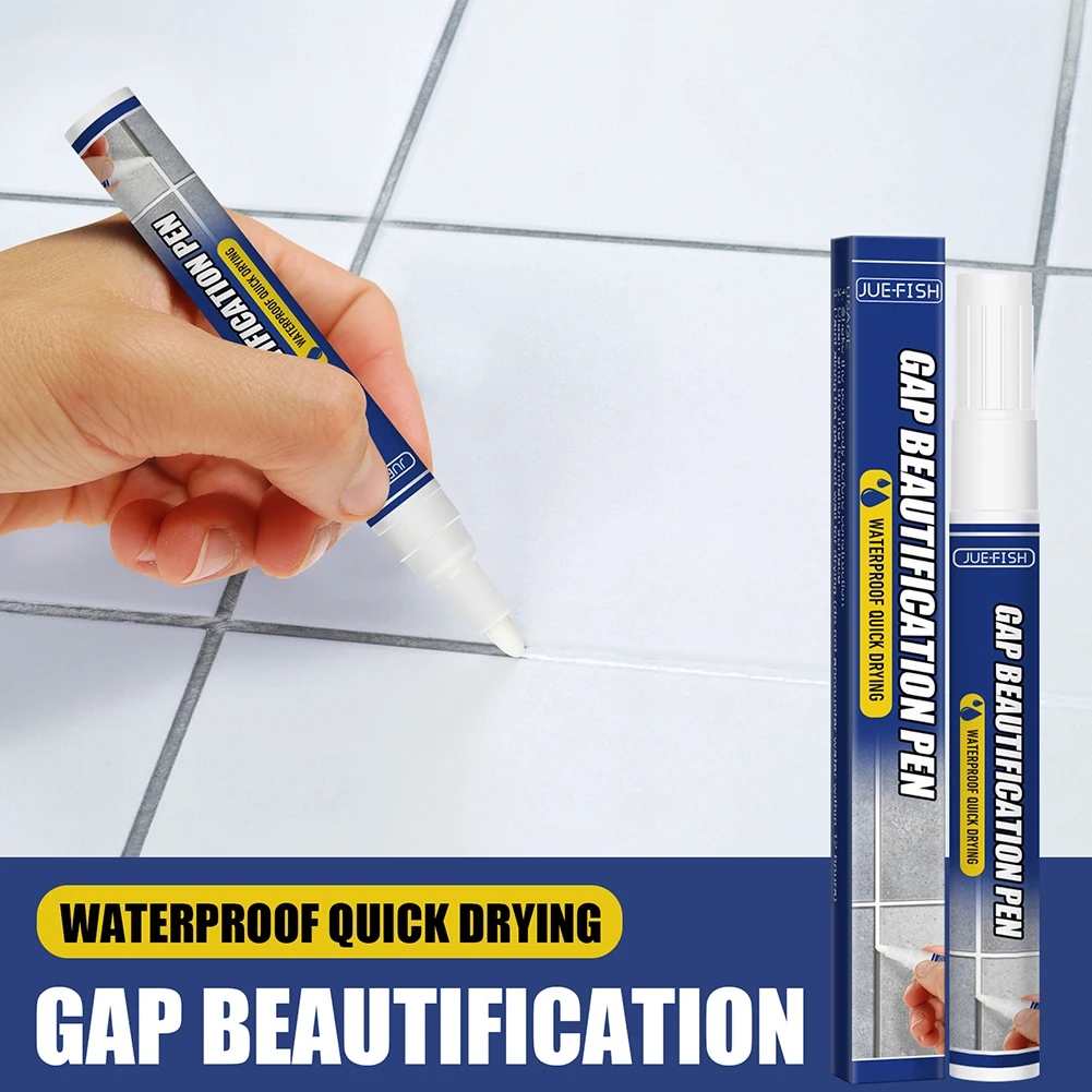 

Waterproof Tile Gap Repair Pen Odorless White Tile Refill Wall Grout Marker Bathroom Porcelain Mouldproof Filling Cleaner Agents