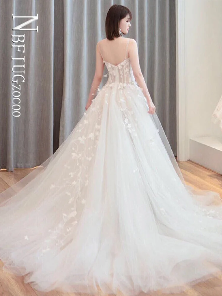 Бальное платье Свадебные платья 2022 Роскошное винтажное с V-образным вырезом |