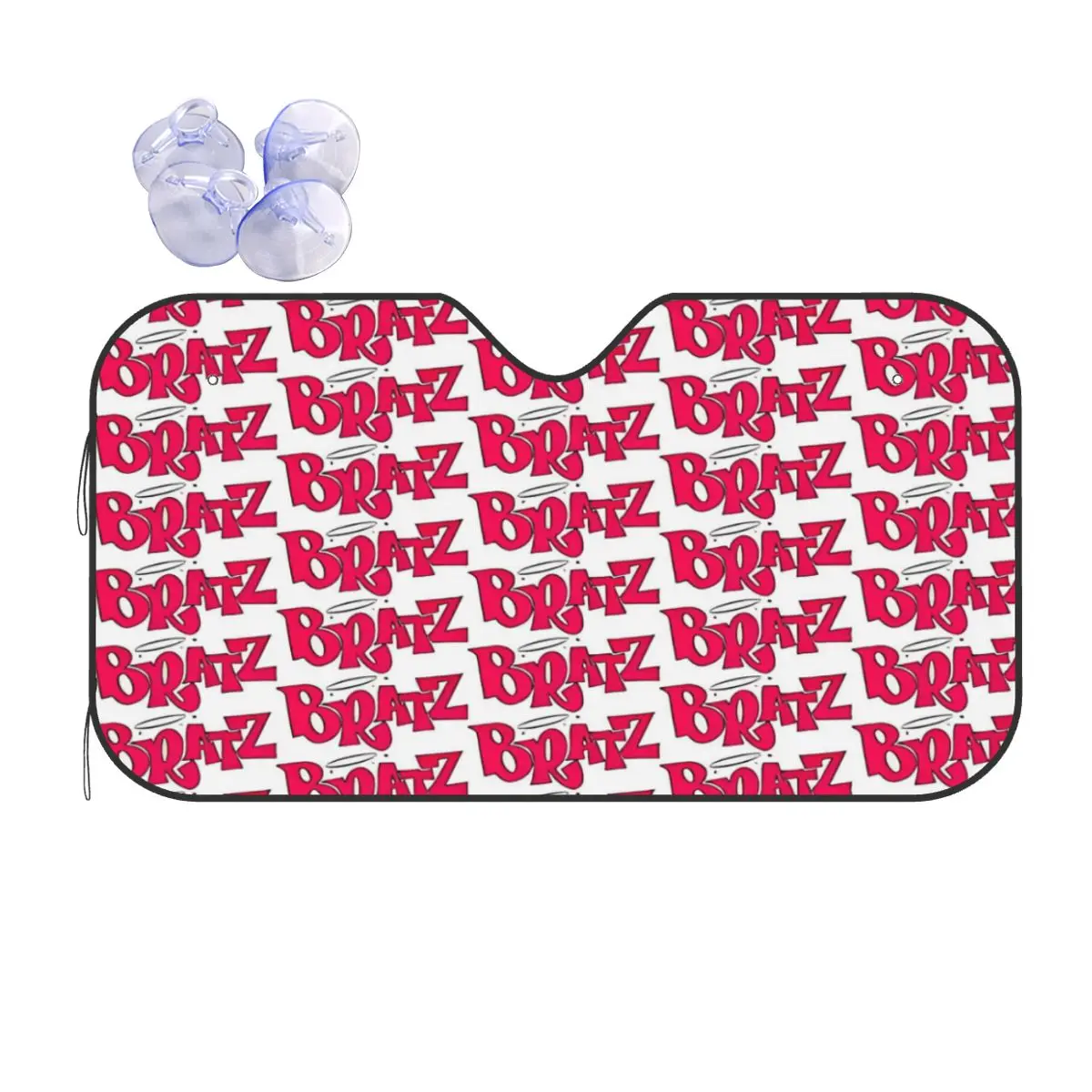 Козырёк от солнца в клетку из алюминиевой фольги 70x130 см