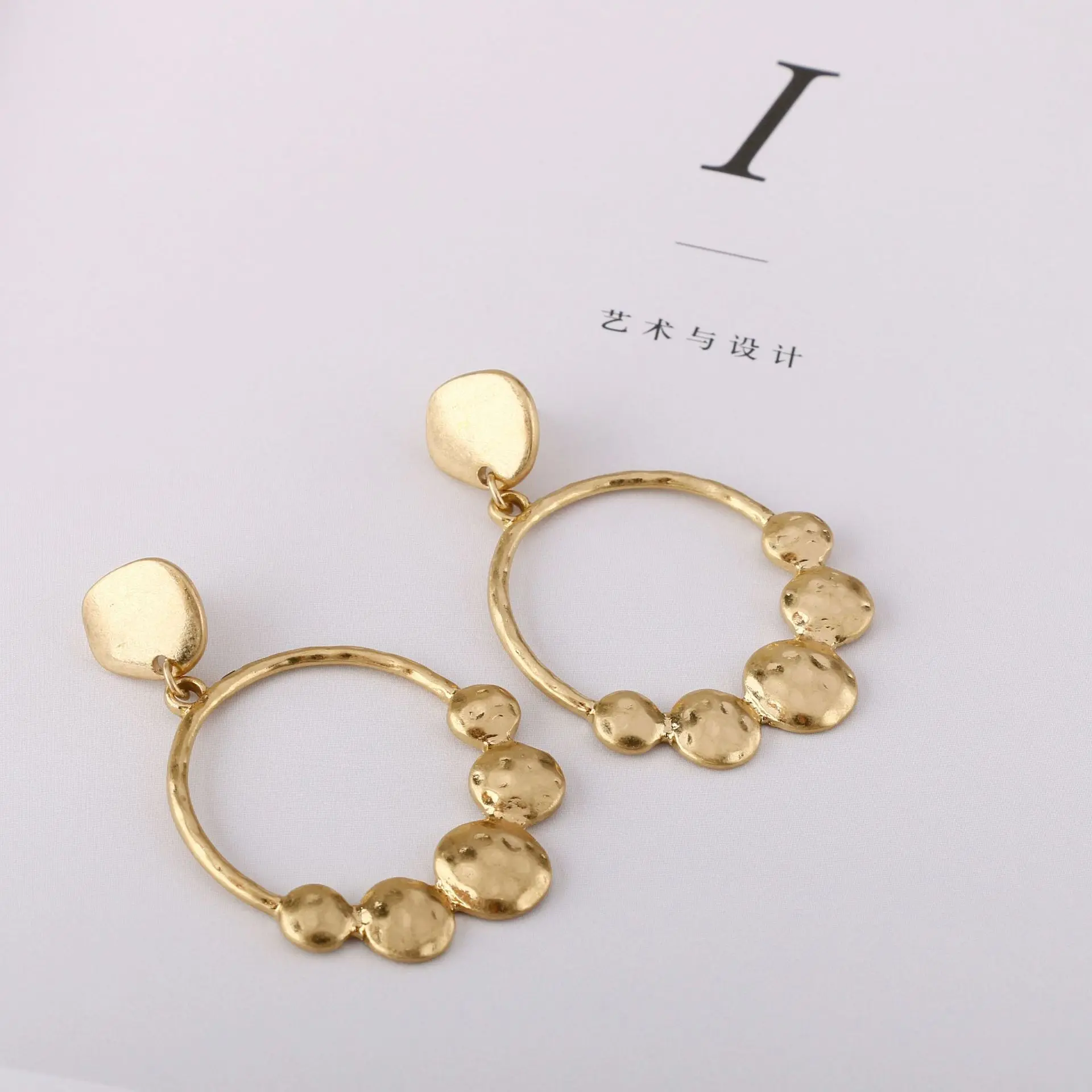 Ассиметричные серьги, круглые металлические серьги, женские украшения, подарки, ретро, Женские Геометрические, панк