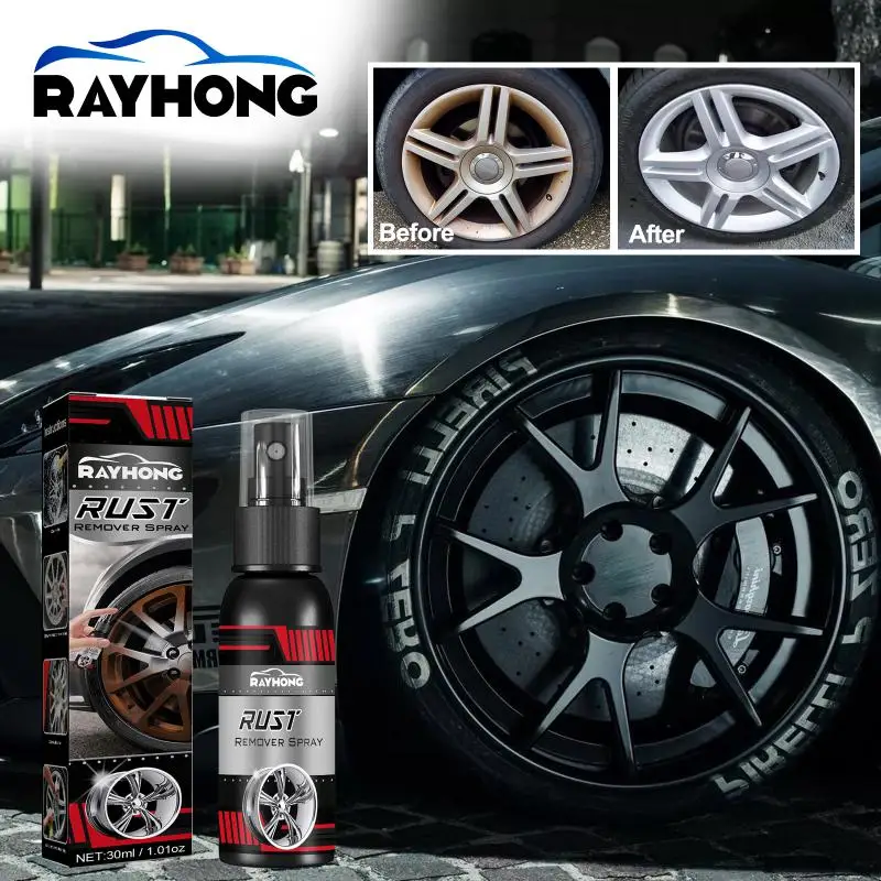 

30ml Multi-Purpose Car Rust Remover Spray Metal Surface Chrome Paint Car Maintenance Iron Powder Cleaning Rust Remover
