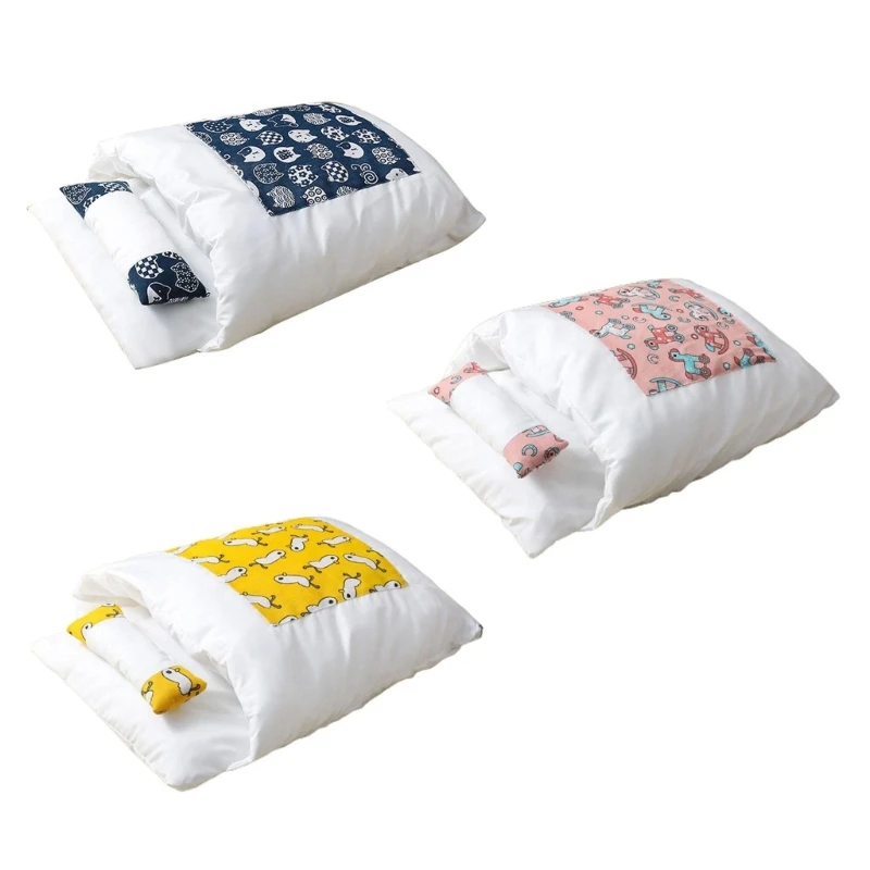 

Bed Cave Sleeping Bag Self Warming Pad Pet Sack Hideaway Soft Warm Cushion with Pillow for CATs and Small Dog Drop Shipping