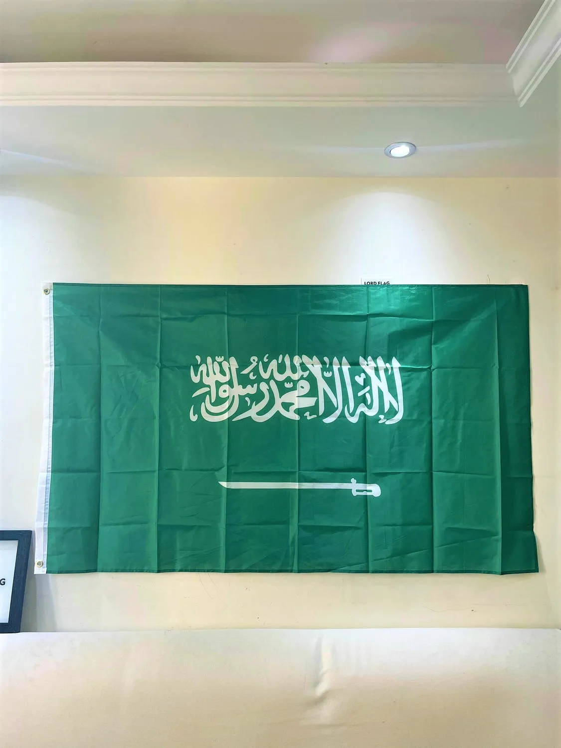 Free Shipping Saudi Arabia National Flag 90*150cm Hanging Polyester Saudi Arabia Banner For Decoration