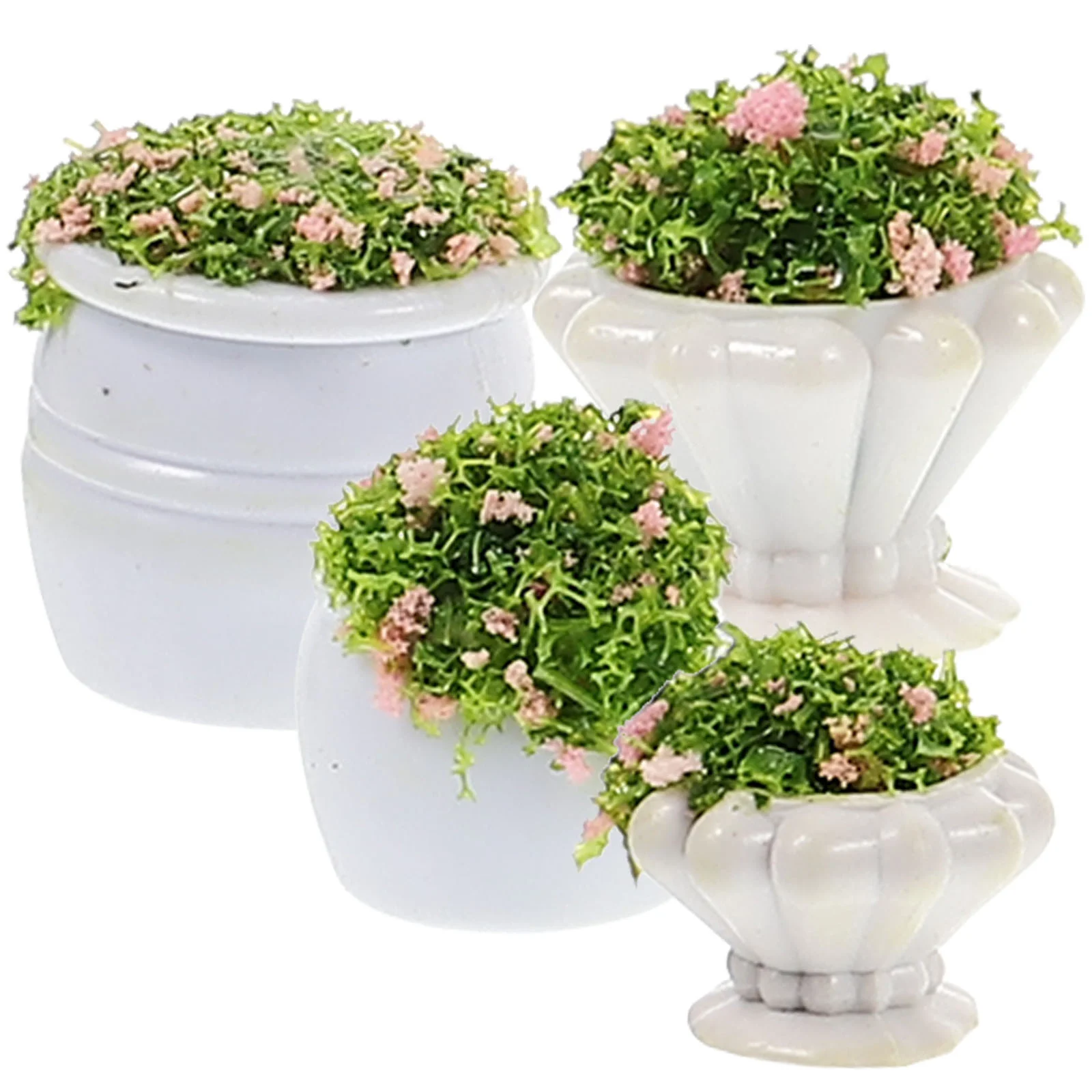 

Mini Model Bonsai Potted Flower Fake Miniature Tiny Garden Artificial House Faux Flowers Greenery Succulent Decor Decoration