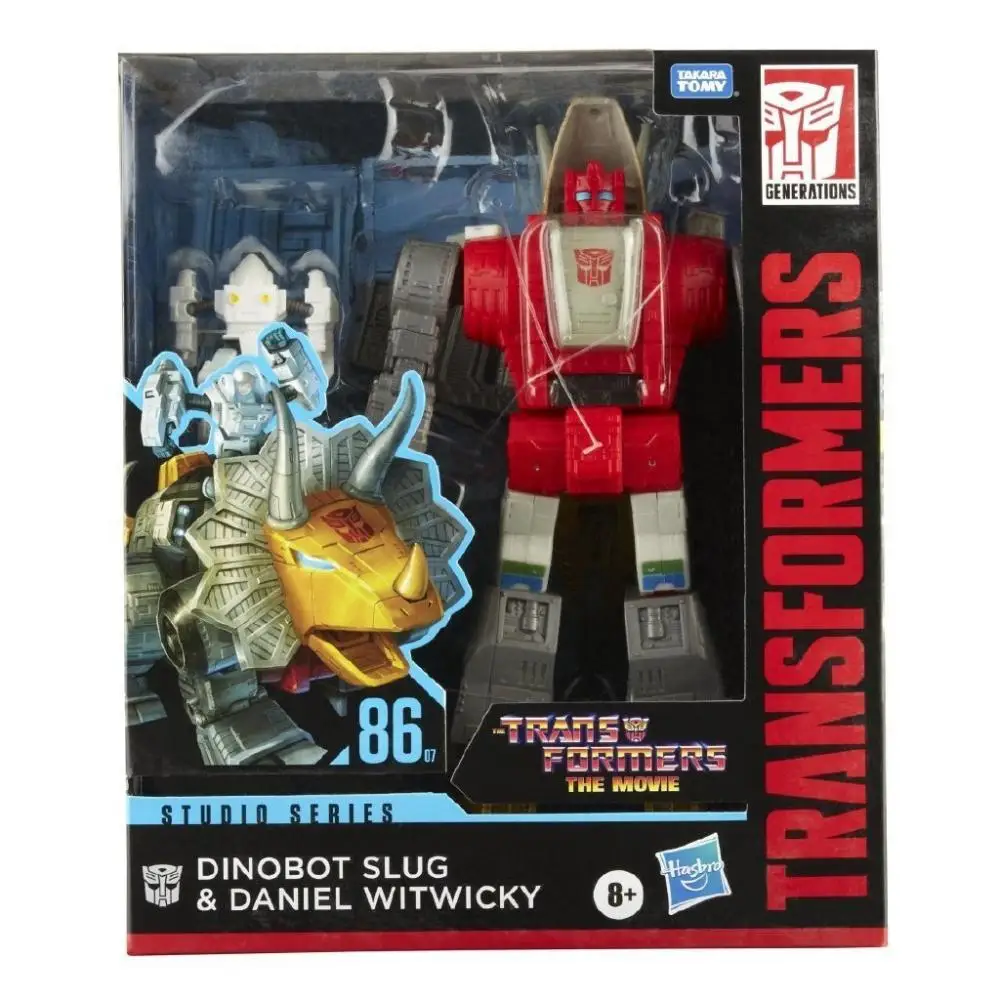 Hasbro Transformers Toys Studio Series The Movie Leader Class Dinobot Slug &amp Daniel Witwicky Модель куклы Фигурка SS86-07