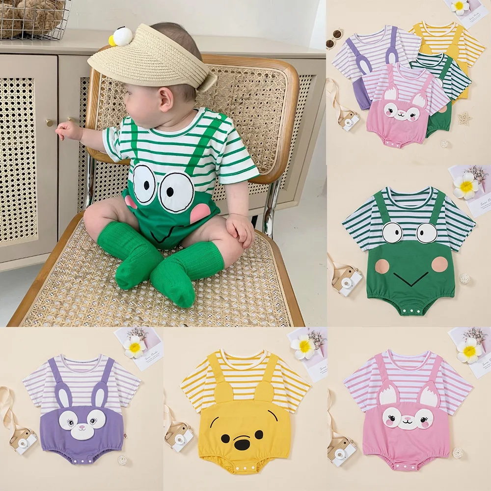 

Детский комбинезон с коротким рукавом, на возраст 0-18 месяцев