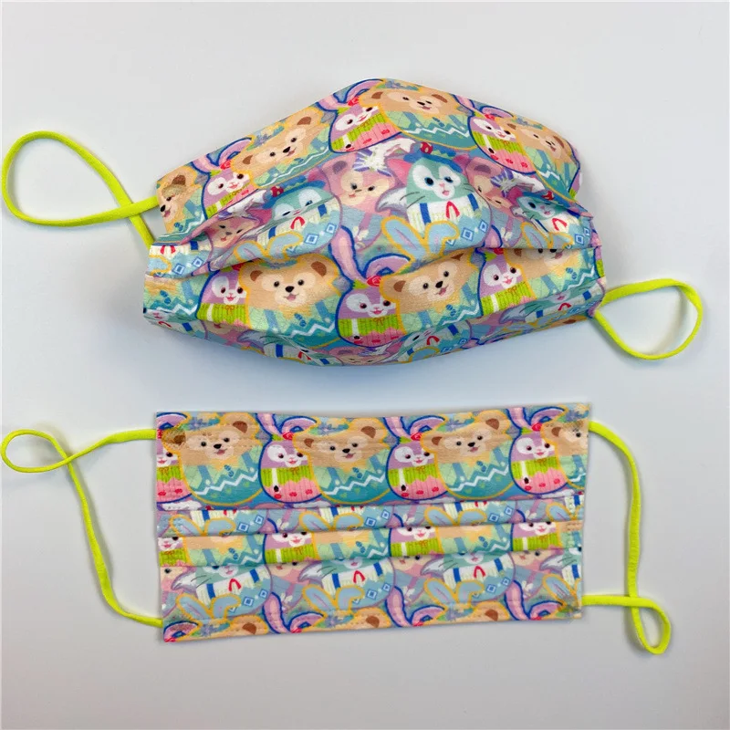 

Disney Duffy Mouth Masks Anime Adult Children Kawaii Disposable 3ply Melt Blown Protective Girl Masque Breathable Mascarilla