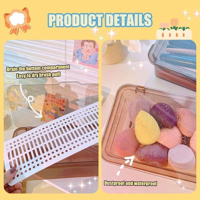 Ins портативный планшетофон с защитой от пыли крышкой карандаш для бровей кисть