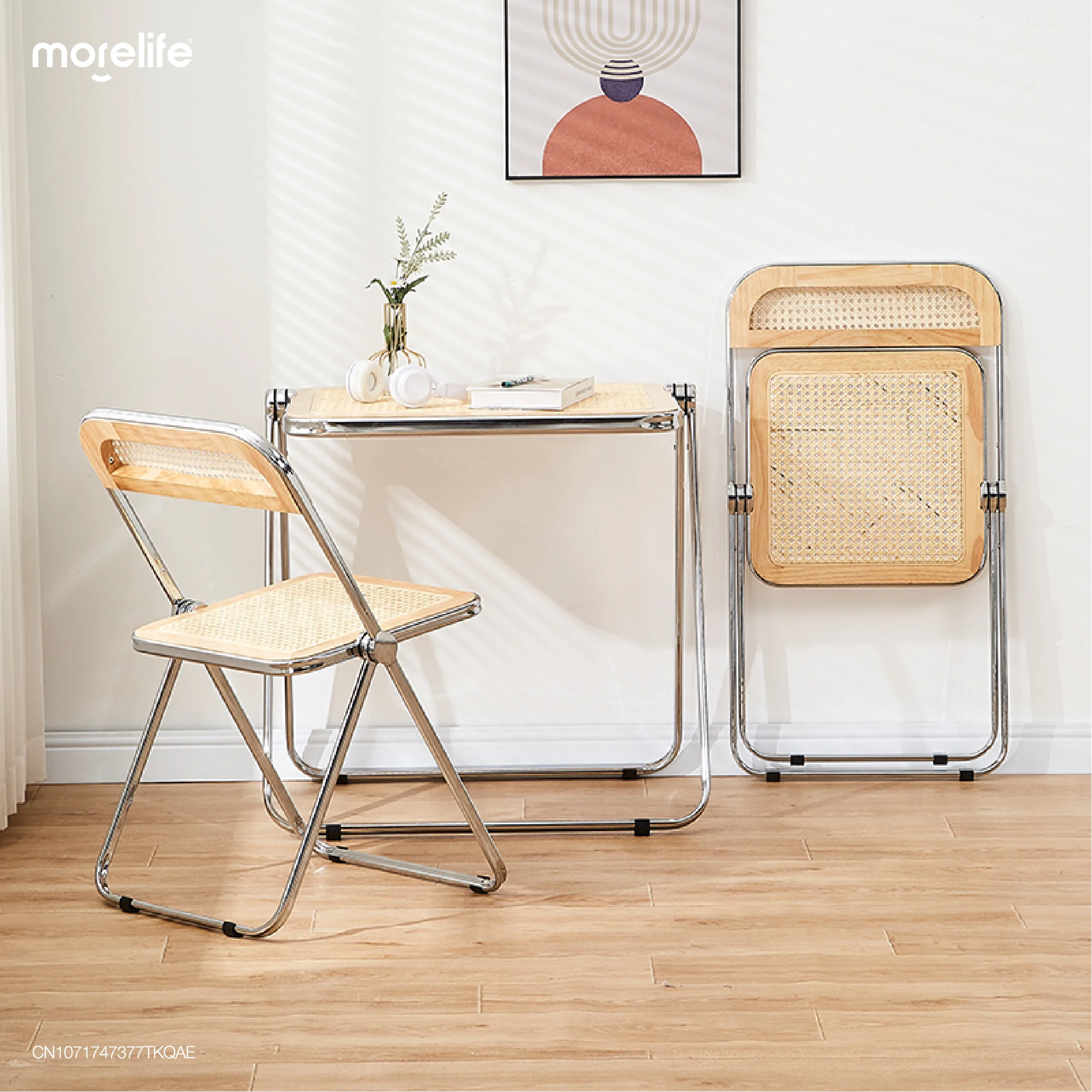 Почтовый обеденный стул с вырезами тканый модный простой для досуга в квартире