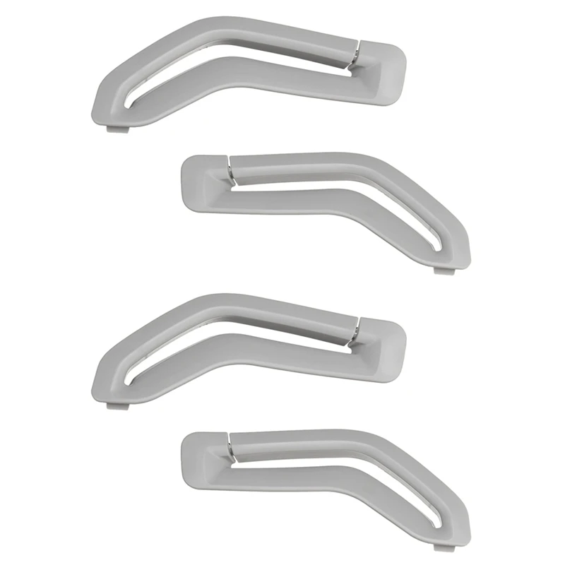 

4X For Volvo S60 S80 V70 XC90 Left Right Seat Belt Retractor Guide Ring Belt Selector Gate Seat Belt Trim Cover Gray