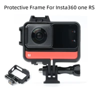 camera cold shoe protective frame for insta360 one rs anti shock and anti drop plastic case