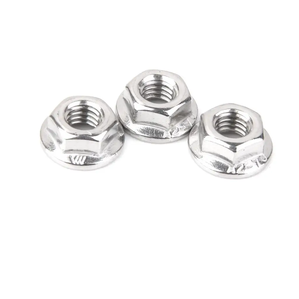 

Pieces A2 Stainless Steel Hex Metric Serrated Flange Nut for Screws