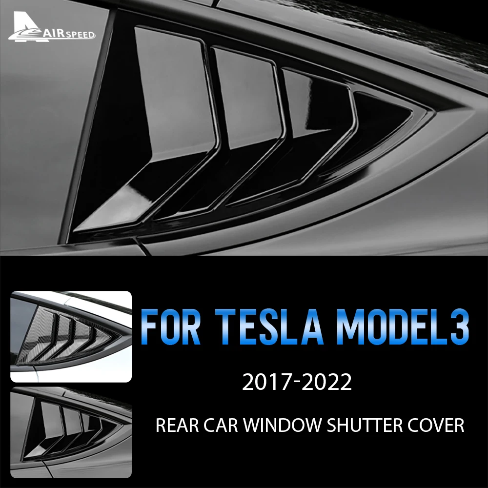 Задняя крышка затвора окна автомобиля из АБС-пластика для Tesla Model 3 2017-2022 наклейки