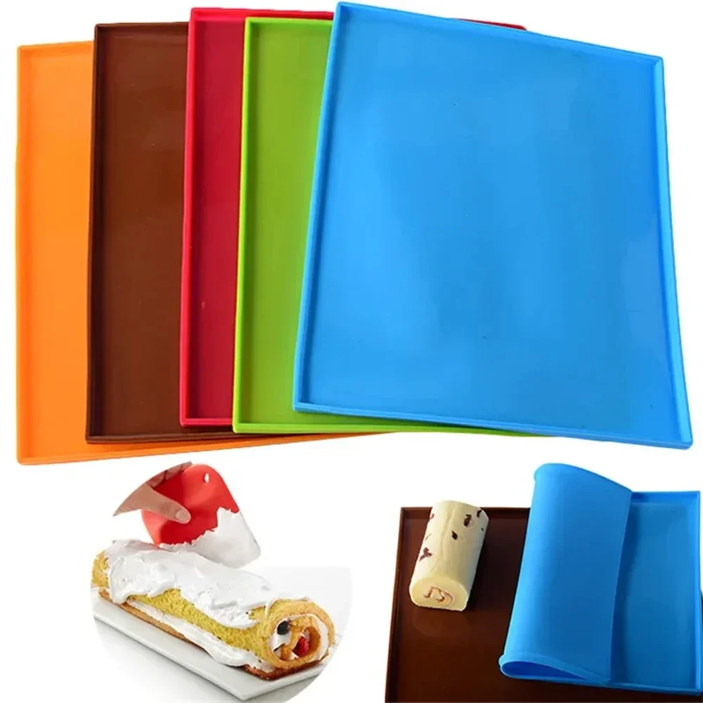 

Swiss Roll Mats Nonstick Baking Pastry Tools Silicone Baking Rug Mat Cake Rolls Mold Cake Pad Silicone Mold Switzerland Roll Mat