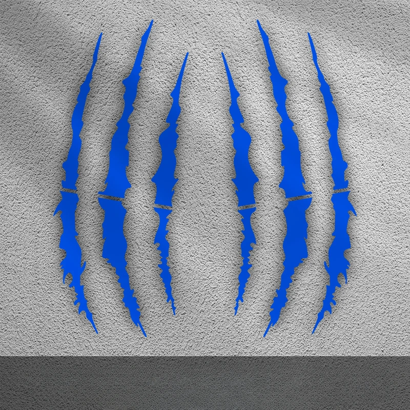 

Коготь монстра, царапанные наклейки на мотоциклетный шлем, полосатый логотип, водонепроницаемые виниловые мото наклейки для Kawasaki YAMAHA Ktm Benelli Honda