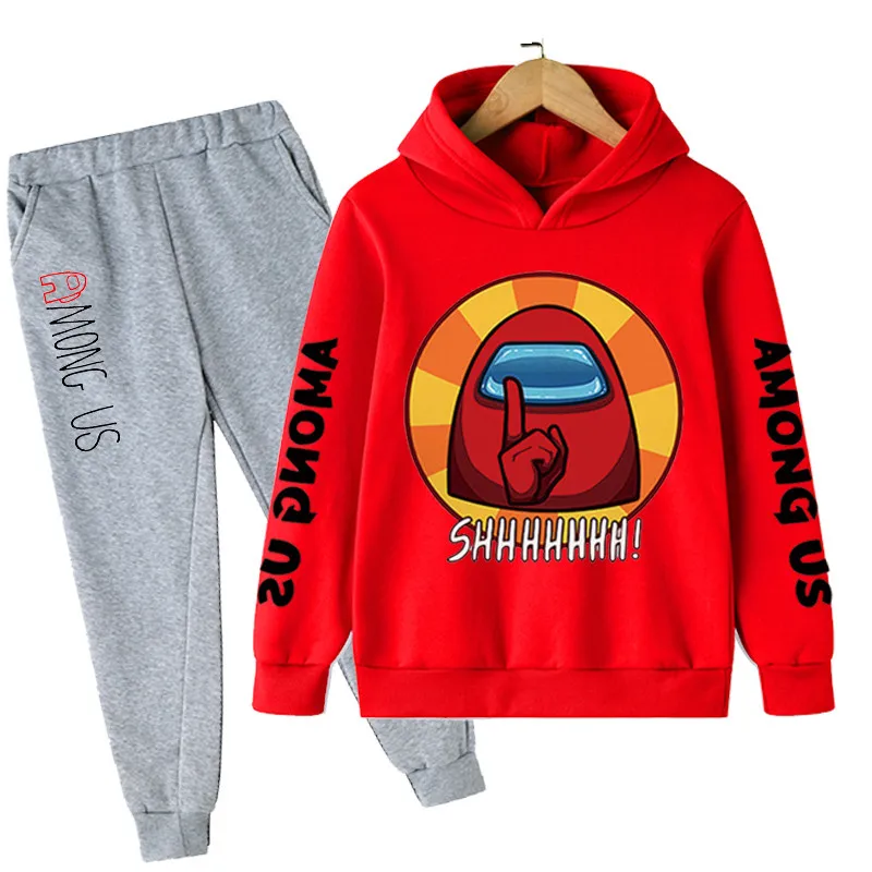

Новые худи для видеоигр для мальчиков и девочек, детские топы с длинным рукавом и брюки, костюмы из двух предметов, детская одежда для детей
