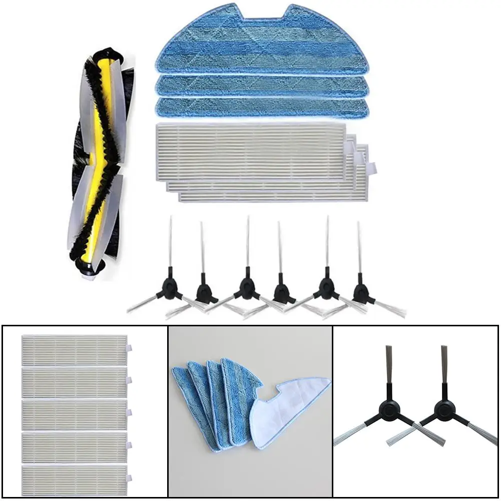 1 комплект основная роликовая боковая щетка фильтр ткань для швабры детали