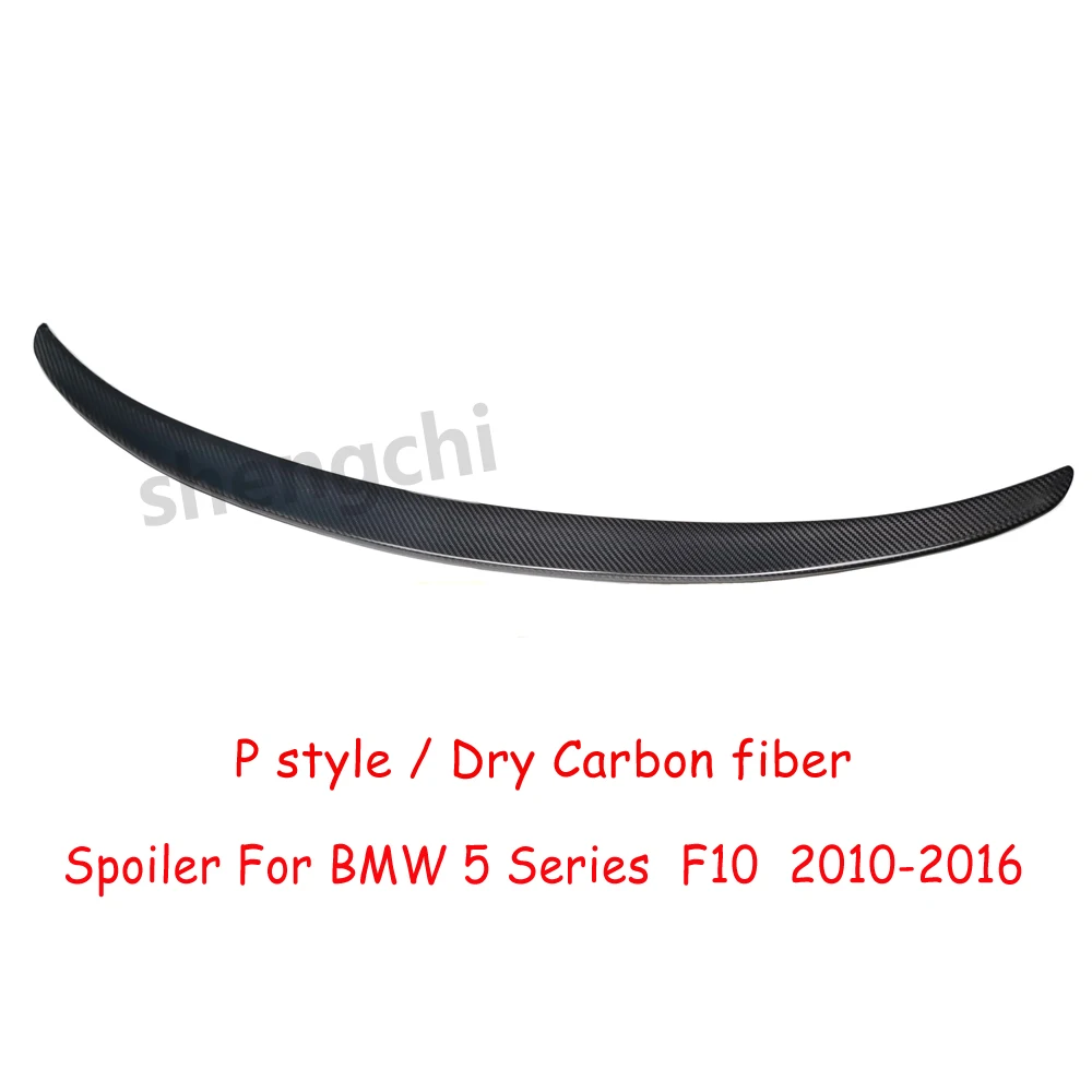 F10 Перфорированный стильный сухой задний спойлер из углеродного волокна для BMW 5