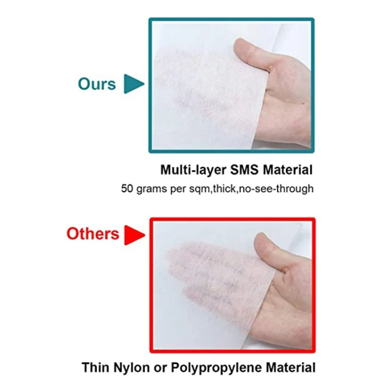 25 упаковок одноразовой шляпы шеф-повара SMS 100% нетканые кухонные шапки для